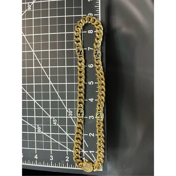 Gucci double g gold tone chunky chain necklace - Picture 6 of 8